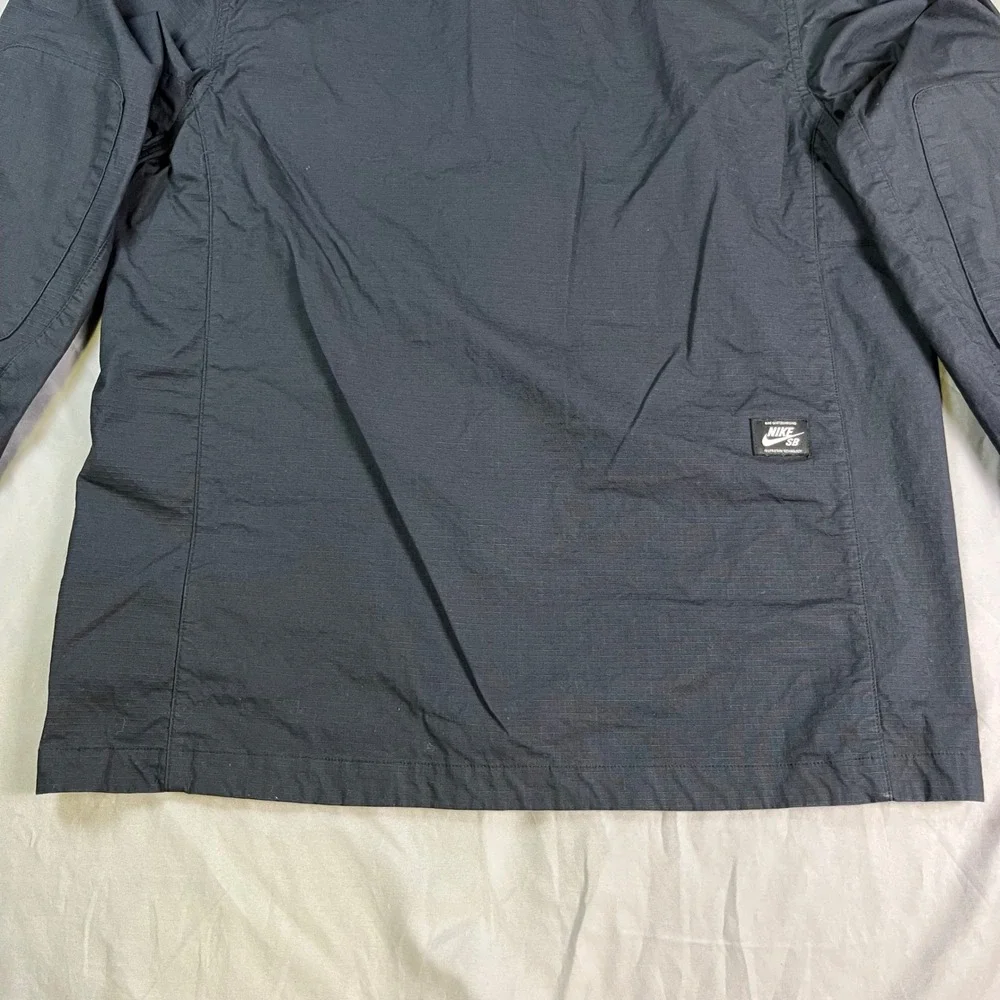Nike SB Flex Coaches Chore Jacket Black Ripstop Utility Skate Coat Mens Large L - Picture 12 of 16